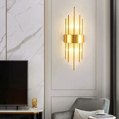 DecorBites™ Gold Black LED Wall Sconce Light for Bedroom Corridor