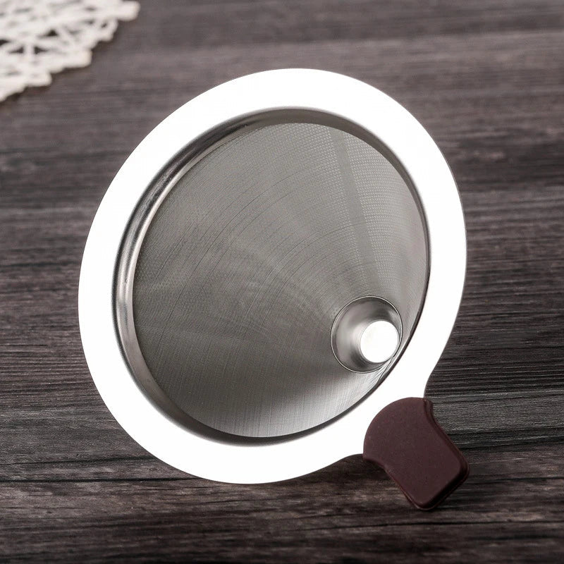 Decorbites™ Doppelschichtiger Edelstahl-Kaffeefilter-Trichter für langlebige Zubereitung