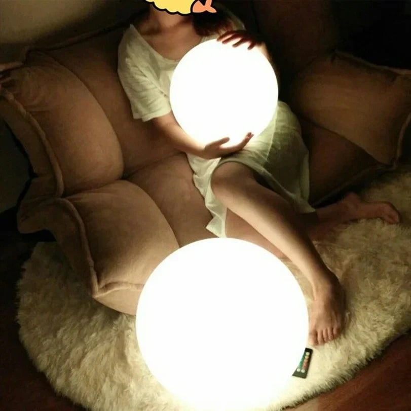 DecorBites™ Glowing Ball LED Floor Lamp with Remote Control for Bedroom and Living Room