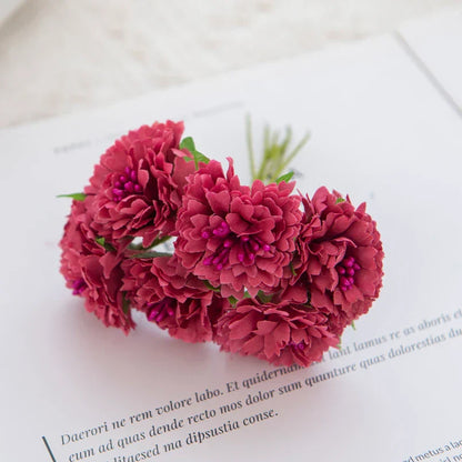 DecorBites™ Carnation Stamen Silk Flowers for Home Decor, Wedding, DIY, Gifts