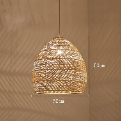 Handmade Chinese Style Rattan Pendant Light