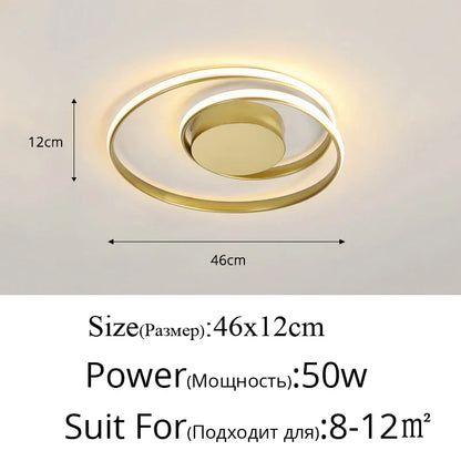 DecorBites™ LED Chandelier: Modern Surface Mounted Lights for Living Room, Bedroom, Study Room