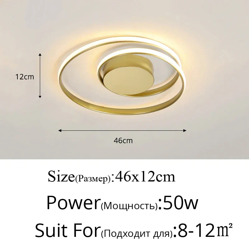 Lámpara de Araña LED™ Decorbites: Luces Modernas de Montaje Superficial para Sala de Estar, Dormitorio, Estudio