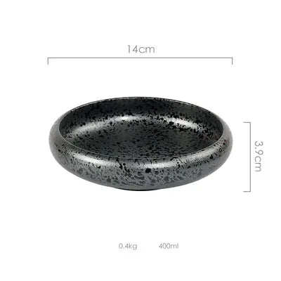 DecorBites™ Ceramic Kimchi Plate - 6inch Round Dish - Solid Glaze