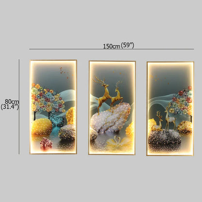 DecorBites™ Landscape Painting LED Wall Sconces Suite