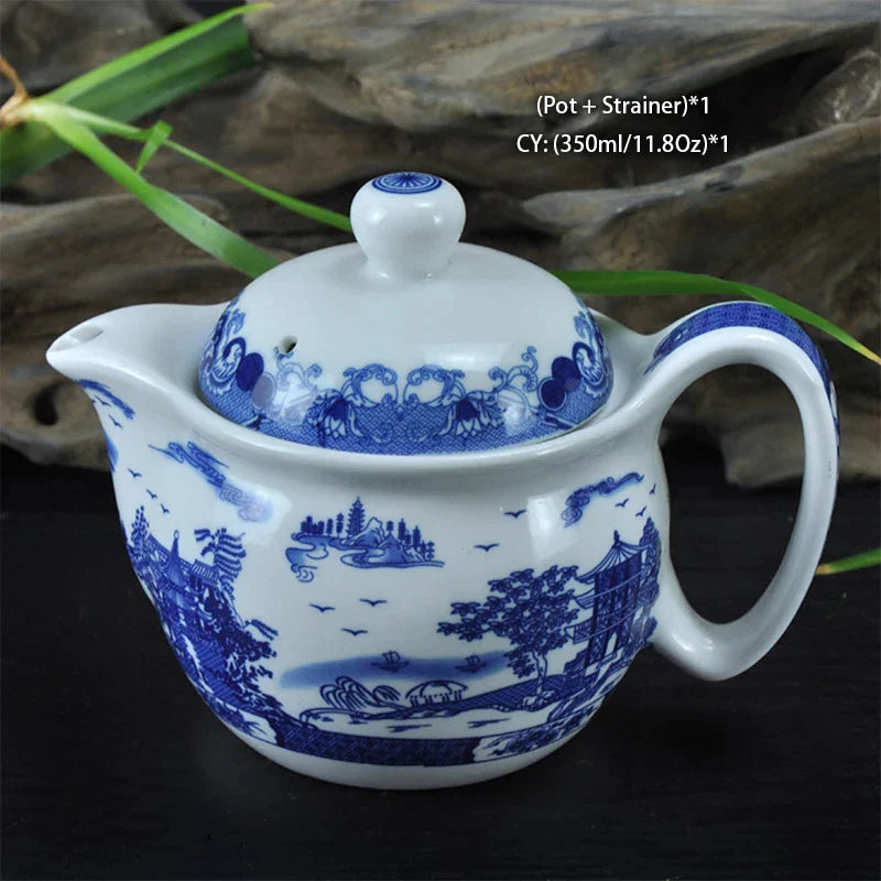 Juego de té DecorBites™ con tetera de dragón, vajilla de porcelana Kung Fu para la ceremonia del té Puer Oolong