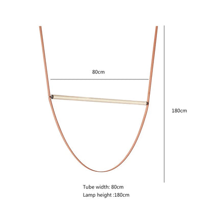 DecorBites™ Glass Tube Pendant Light for Living Room Restaurant Villa Stairwell