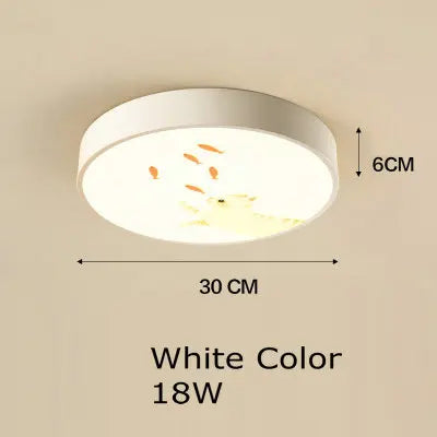 DecorBites™ Kids Cartoon Acrylic Ceiling Light with Remote Control LED Girl Children's Room Lighting