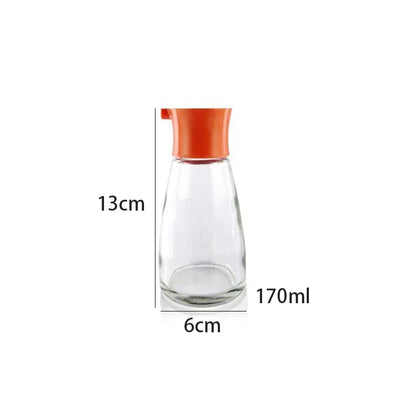 Botella para condimentos DecorBites™ de 170 ml con diseño a prueba de fugas para aceite, salsa de soja y vinagre