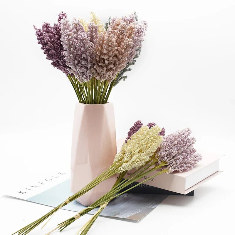 Flores Artificiales de Lavanda Decorbites™ para Decoración del Hogar, Bodas, Navidad, Jarrones DIY