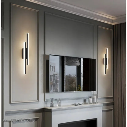 DecorBites™ LED Wall Lamp: Nordic Design, Strip Lighting for Living Room, Bedroom, or Bedside