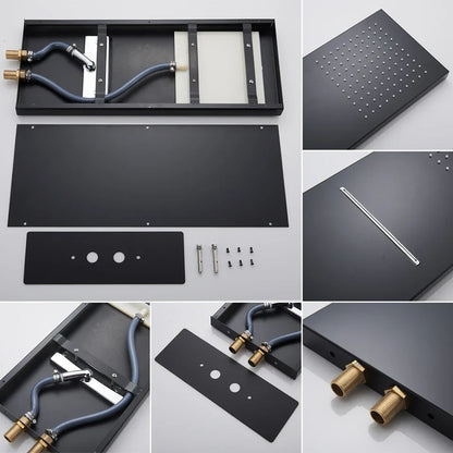 DecorBites™ Brass Shower Faucet Set with Handshower and Mixer Valve