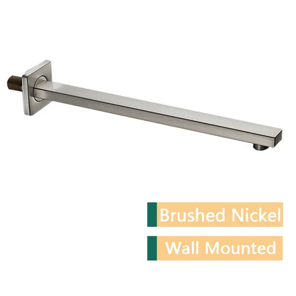 DecorBites™ Gold Stainless Steel Shower Arm & Head Holder Wall Mount Fixed Pipe