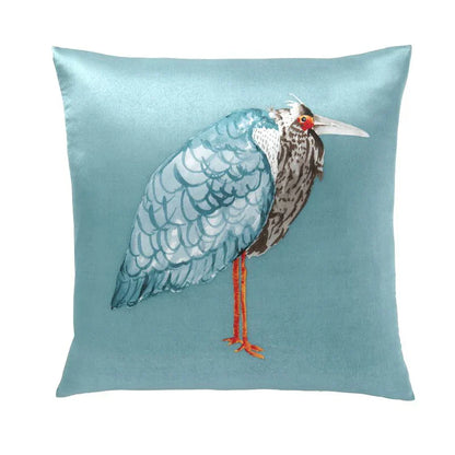 DecorBites™ Bird Of Paradise Silk Throw Pillow Cover for Home & Hotel Décor