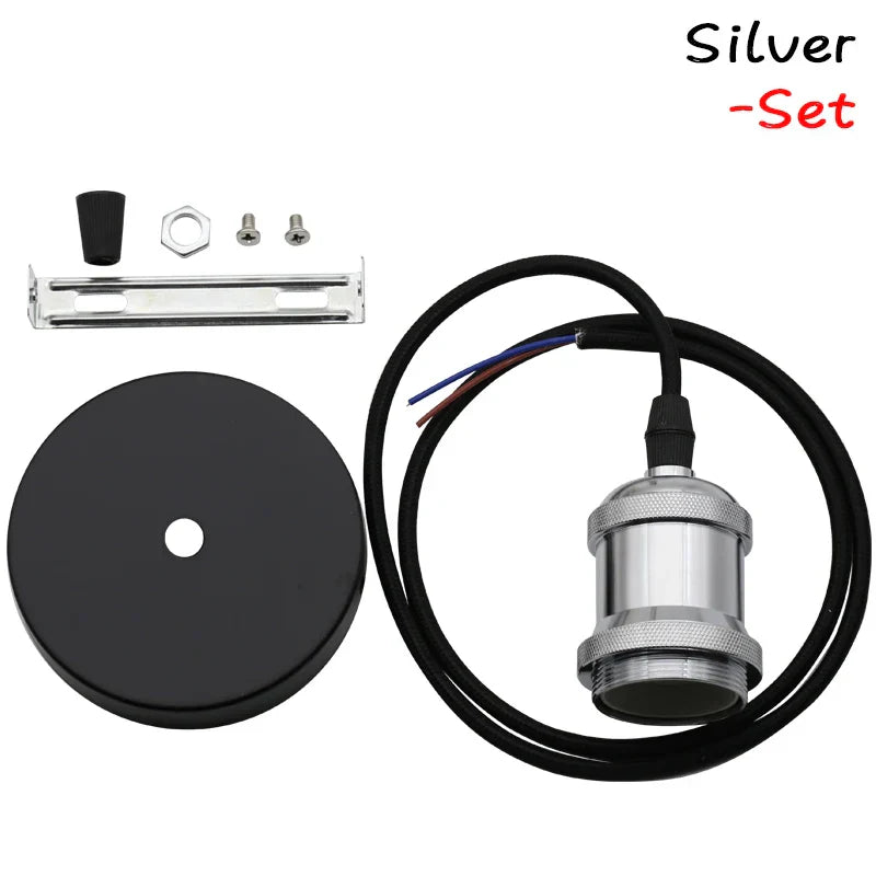 Lámpara colgante industrial Decorbites™ E27 titular de bombilla Edison 90-265V decoración de hogar estilo loft