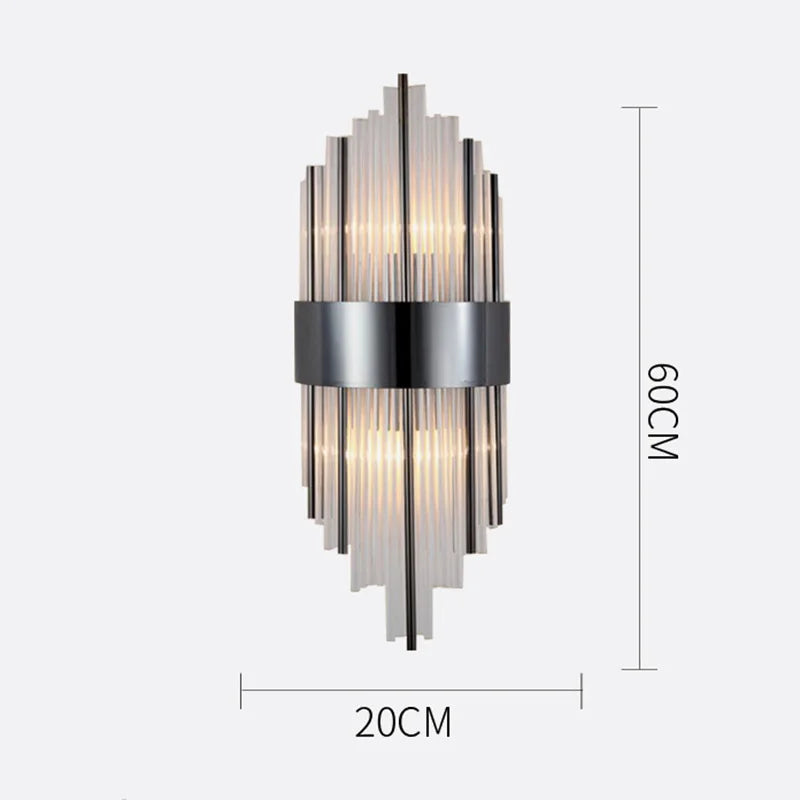 DecorBites™ Crystal Wall Lamp for Modern Light Luxury Living Room, Bedroom, and Dining Area