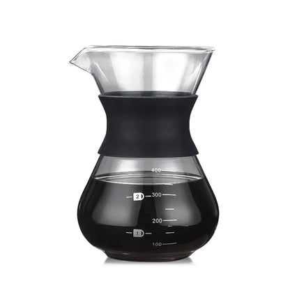 Decorbites™ Cafetera de Vidrio con Filtro de Acero Inoxidable - Utensilios para Café Duraderos