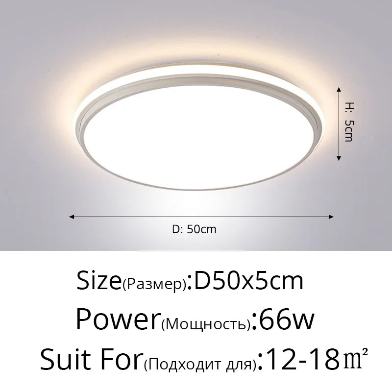 DecorBites™ LED Ceiling Lamps: Modern Dimmable Lights for Living Room, Dining Room, Bedroom