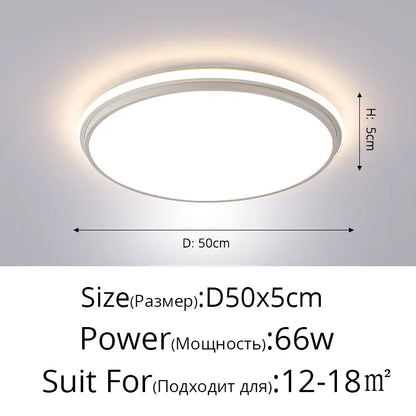 DecorBites™ LED Ceiling Lamps: Modern Dimmable Lights for Living Room, Dining Room, Bedroom