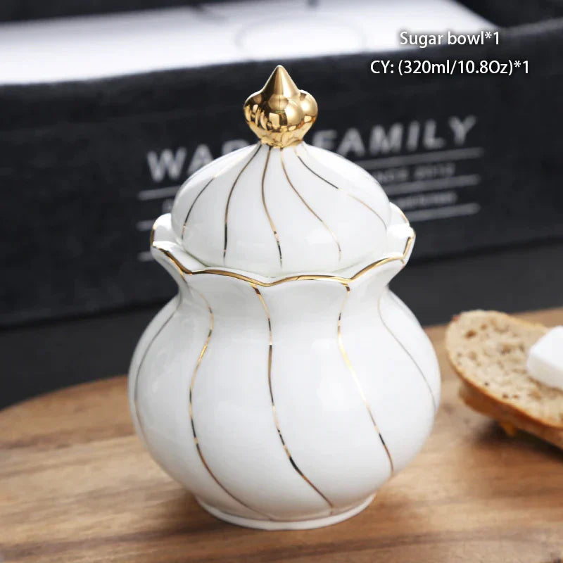 Juego de azucarero y cremera DecorBites™ de porcelana fina