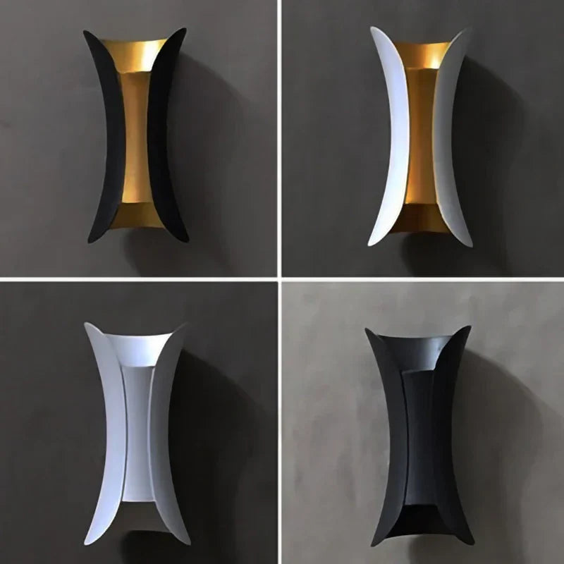 Aplique de pared LED impermeable DecorBites™ de 10 W, moderno y lujoso, para interiores y exteriores.