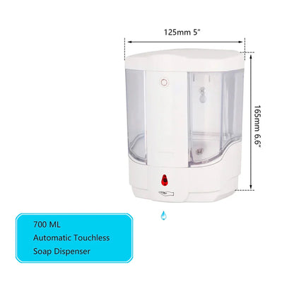 DecorBites™ Automatic Smart Sensor Liquid Soap Dispenser 700ml ABS Sanitizer Bottle