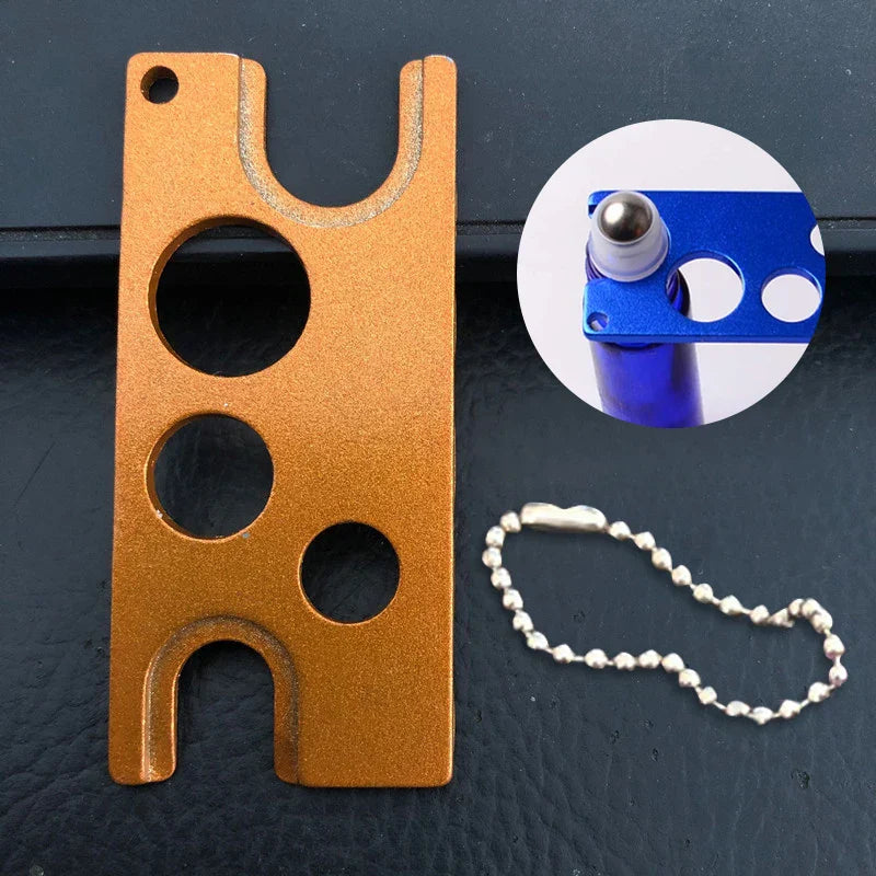 DecorBites™ Essential Oils Opener for Roller Balls & Caps - Metal Corkscrew Tool