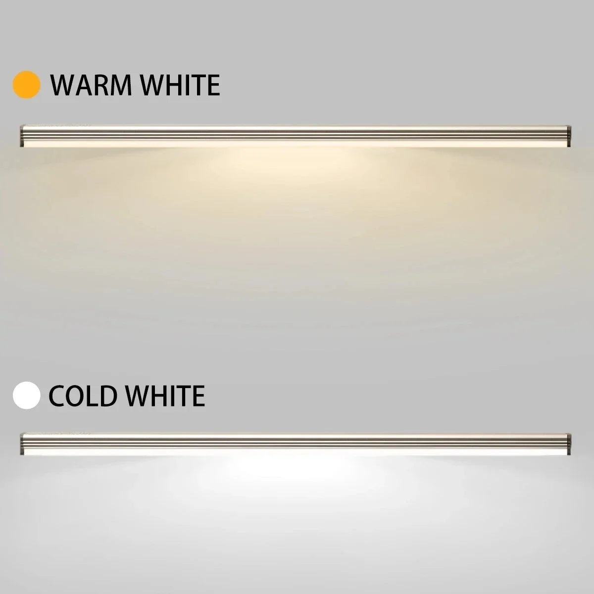 Lámpara de noche para armario DecorBites™ con luz LED inalámbrica regulable, sensor de movimiento y recargable.