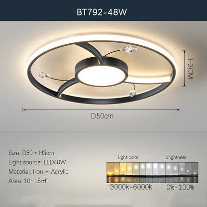 DecorBites™ LED Chandelier: Modern Whole House Indoor Lighting for Bedroom, Living Hall, and Dining Room