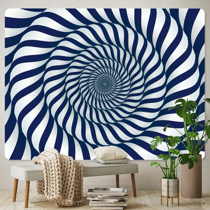 Decobites Psychedelic Eye Illusion Tapestry: Bohemian Home Decor & Yoga Mat