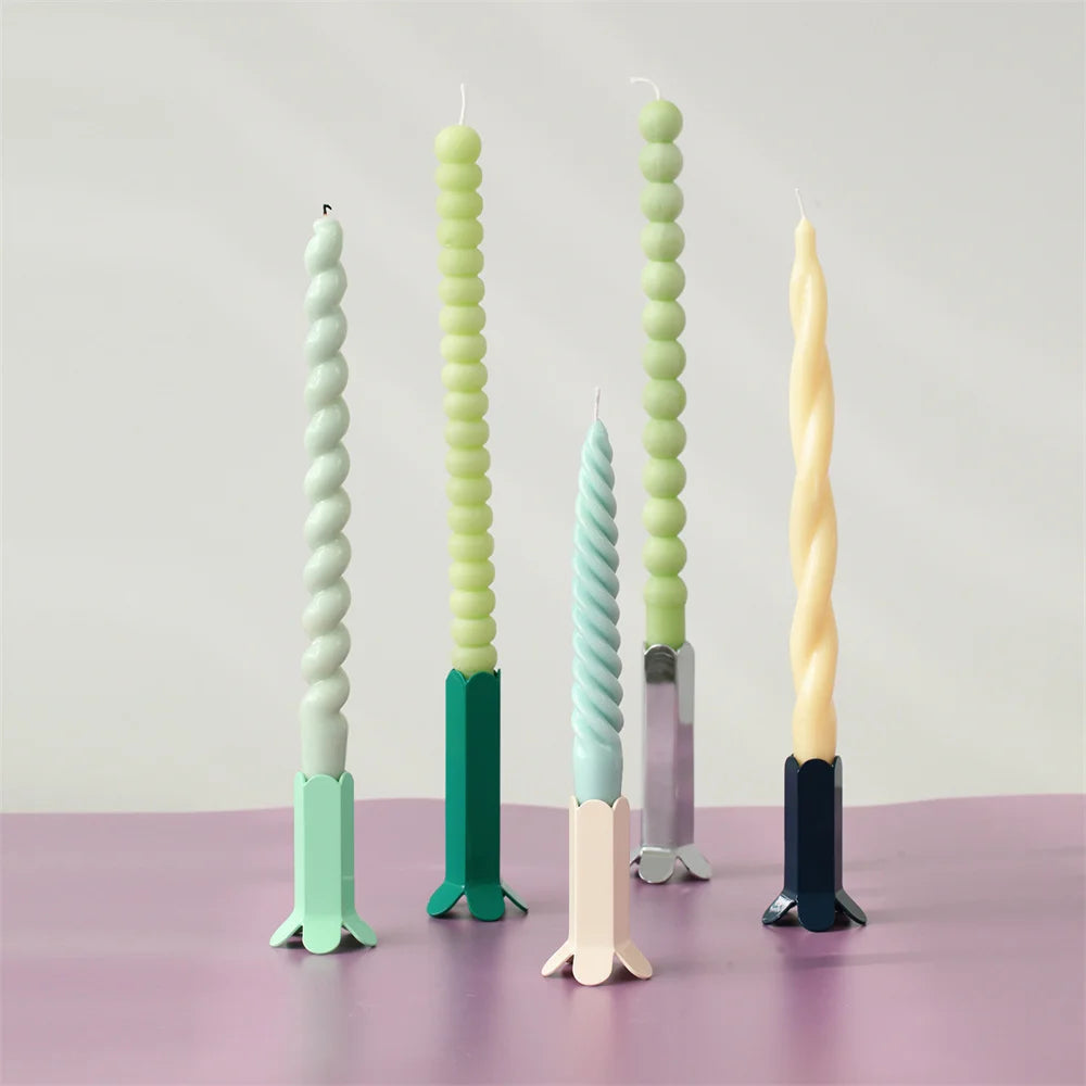 Long Spiral Taper Candle Mold Twisted Silicone Mold for Candles Handmade Candle Making Supplies Home Decoration Tools