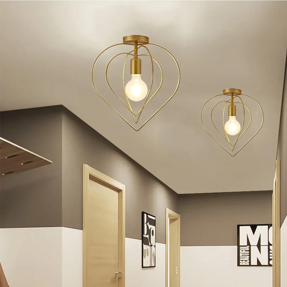 Decorbites™ Gold-Metal-Käfig Vintage-Hängeleuchte für Restaurant und Bar