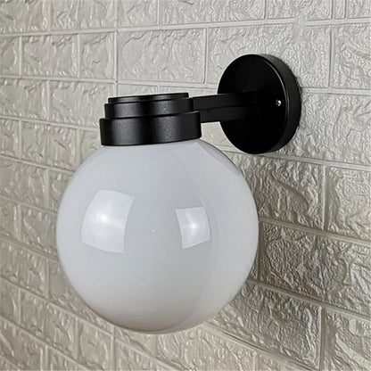 DecorBites™ Globe Shade Wall Lantern for Entryway Porch Patio, E27 Base Socket