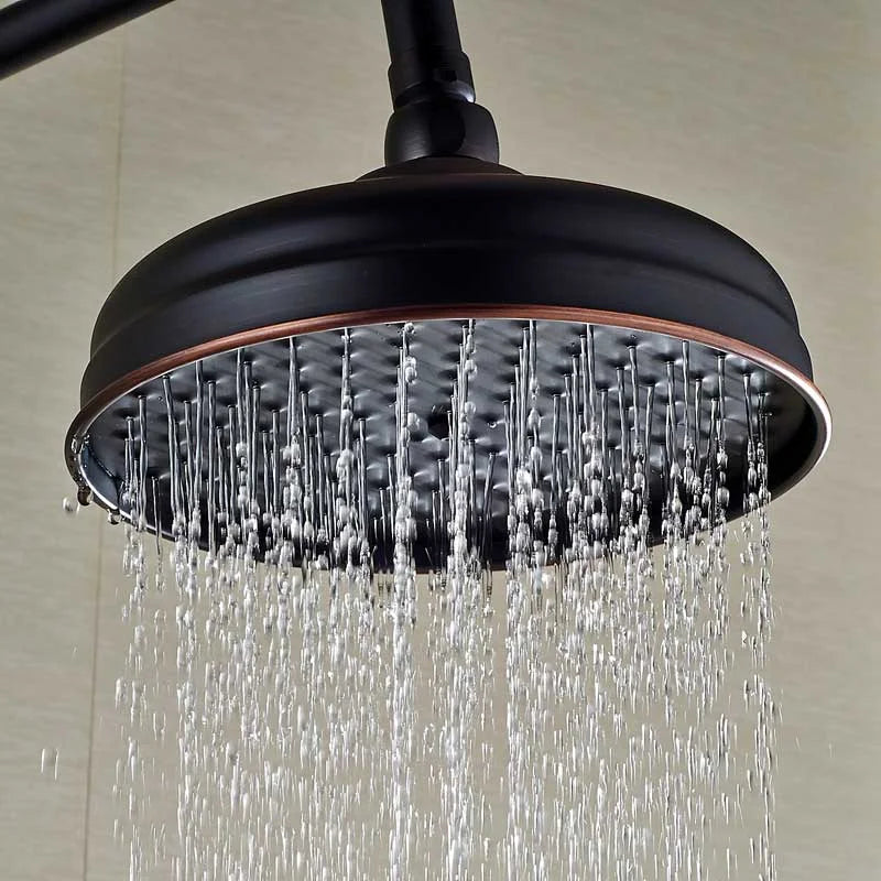 رأس صنبور دش مطري من DecorBites™ مقاس 8 بوصات مصنوع من النحاس العتيق للاستمتاع بدش منعش