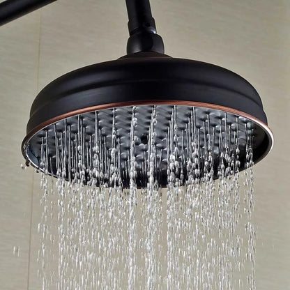 رأس صنبور دش مطري من DecorBites™ مقاس 8 بوصات مصنوع من النحاس العتيق للاستمتاع بدش منعش