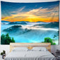 Decobites Sunrise Mountains Rivers Tapestry Wall Hanging Psychedelic Home Decor