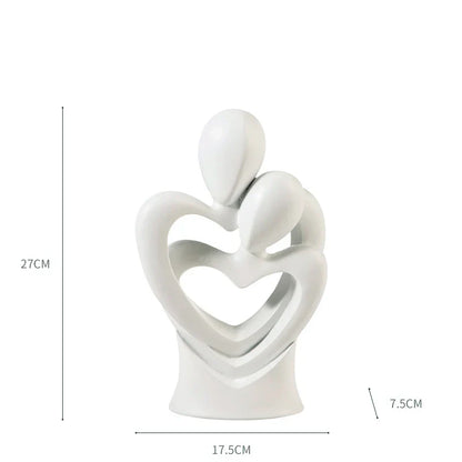 ديكوربايتس™ - تمثال راقص تجريدي من الراتنج لديكور المنزل الحديث