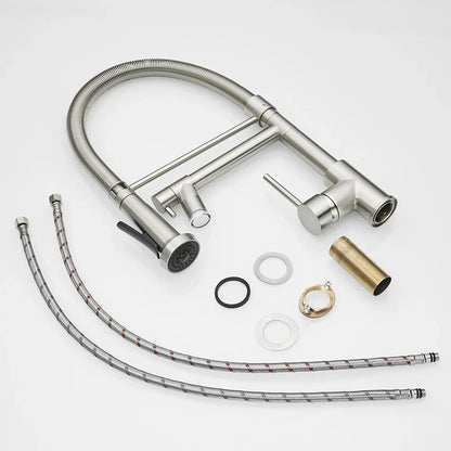 Grifo de cocina DecorBites™ LED con doble caño y un solo mando