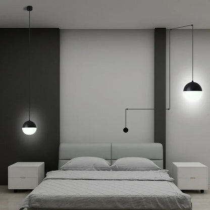 Lámpara colgante de bola de cristal DecorBites™ con iluminación LED para la decoración de la isla de la cocina