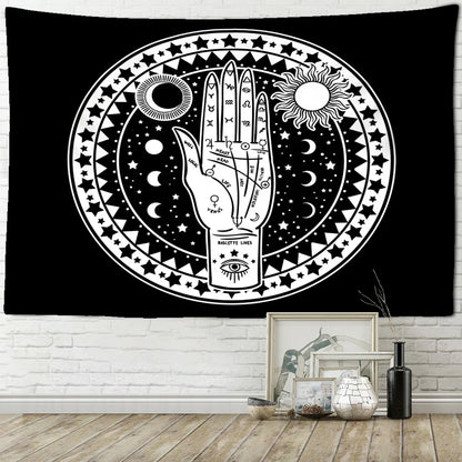 Decobites Black Cat Psychedelic Tapestry Wall Hanging for Home Decor