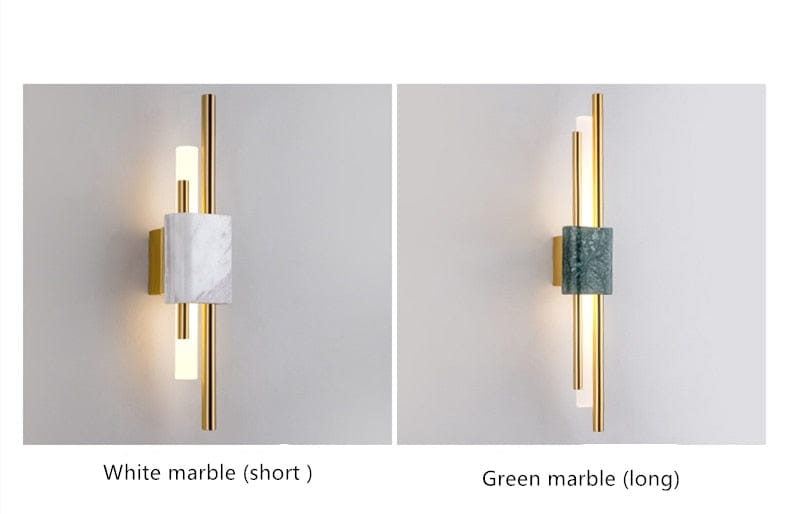Moderne Marmor LED Wandlampe für Wohnzimmer, Schlafzimmer und Badezimmer