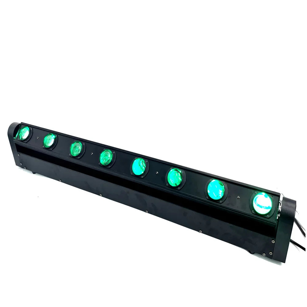 Barra LED Decorbites™ Beam 8x15W RGBW Quad Cabeza Móvil para Iluminación de Escenario con Control DJ DMX