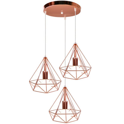 Decorbites™ Industrielle LED-Hängeleuchte Vintage Loft Käfig Pendellampe für die Einrichtung zu Hause