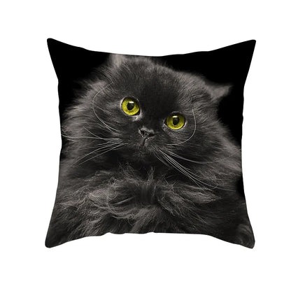 DecorBites™ Black Cat Pillowcases - Cute Kitty Animal Lover Cushion Cover