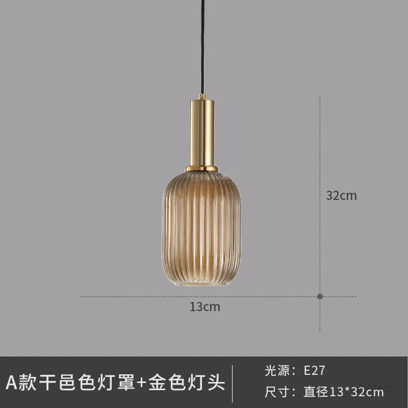 Lámparas colgantes de cristal DecorBites™: Lámpara colgante de estilo nórdico para dormitorio o cocina