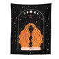 Decobites Celestial Constellation Tapestry Moon Phase Wall Hanging for Unique Home Décor