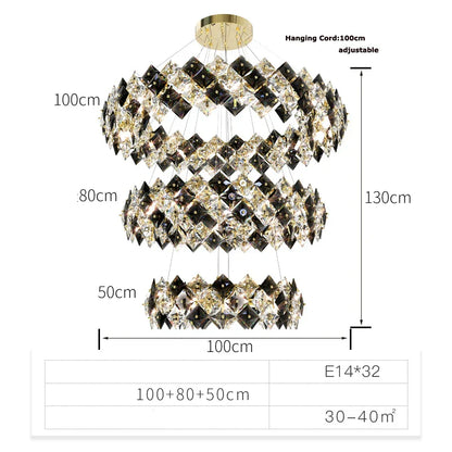 DecorBites™ Crystal Dimmable LED Chandelier in Gold and Silver Finishes