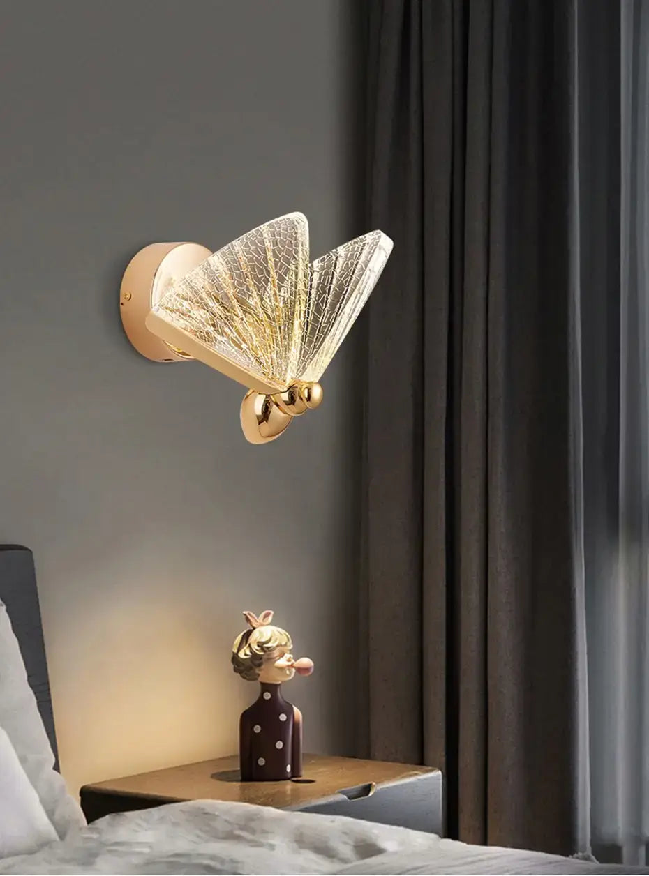Merve - Nordisches kreatives buntes Schmetterlings-LED-Wandleuchte