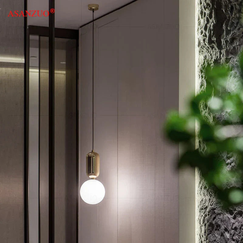 Lámpara colgante de noche LED con forma de bola de cristal DecorBites™