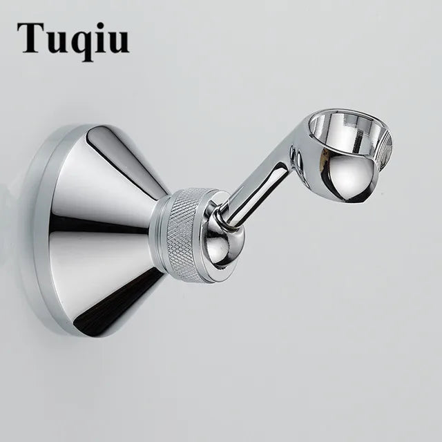 DecorBites™ Brass Hand Held Shower Head Holder Bracket Wall Mount Hook